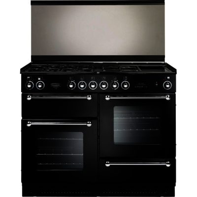 Rangemaster 110cm All LPG Gas with FSD Hob 74300 Range Cooker in Black with Chrome trim and Port hole doors Rangemaster 110cm All LPG Gas with FSD Hob 74300 Range Cooker in Black with Chrome trim and Port hole doors